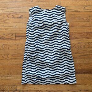 Marimekko x Uniqlo Kids Navy White Summer Wave Dress Sz. 8-10